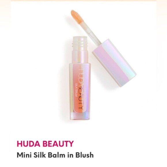 Huda Beauty Silk Balm Hydrating Nourishing Lip GLOSS PLUMP Balm Blush mini size - Picture 1 of 4